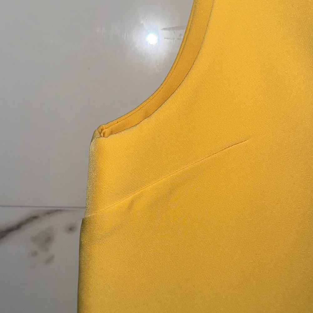 Alexis NWT Vango Yellow Mini Dress with Gold Accents - Picture 8 of 13